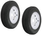Rstire-024 Roadstar Set Of Trailer Tires Rims Lrc Hole 712492992212