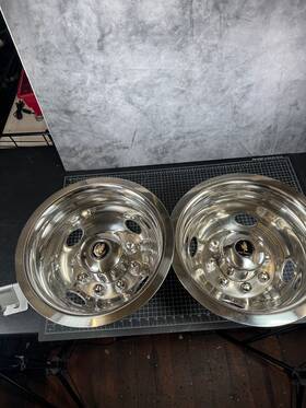Jdt1608 Rvwheel.com 16 Inch 8 Lug Wheel Simulators Hubcaps Cover Eagle Flight Stainless Never Used