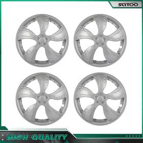 Scitoo178709001 Scitoo Silver 15 Inch Set Of 4 Wheel Covers Full Rim Snap On Hub Caps Fit R15 Tire And Wheels