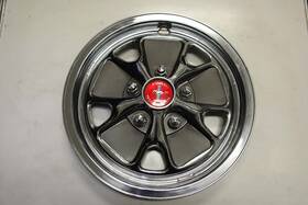 C5zz-1007-hc Scott Drake 64-67 Ford Mustang Gt Style Hub Cap With Red Insert
