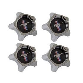 C7zz-1130-bk Scott Drake 1967 Styled Steel Wheel Hub Caps Black Set Of 4