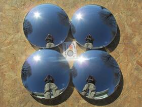 98-1309 Scottys Hubcaps 11 5/8 Inch Chrome Steel Baby Moon Set Of 4 Will Fit 3/4 Nubs