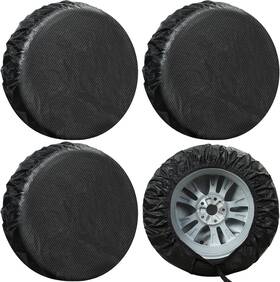 1620001 Season Guard Tire Covers 4 Pack Tough Size 2 Fit 26.75-29 Inch Diameters Black