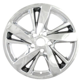 Iwcimp378cc Set Of 4 17inch Chrome And Charcoal Hubcap Wheel Skins For 2013-2015 Nissan Altima