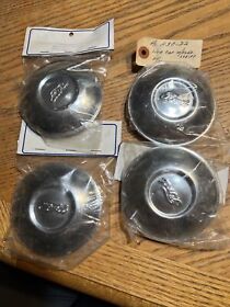 A-1130-d2 Set Of 4 Stainless Ford Script Hubcap For 1930-31 Model A Part #a-1130-d2