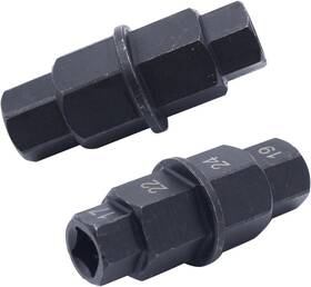 Shu00469 Shlpdfm 2 Pcs/set Black Hex Axle Driver Tool Motorcycle Front Rear Wheel