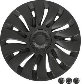 Telmyhc-001 Siglin 4pcs 19 Inch Hubcap Wheel Cover For Tesla Model Y 2021 - 2024 Matte Black