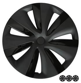 Telmyhcjy001 Siglin Wheel Covers Hub Caps For Tesla Model Y 2021-2024 19 Inch 4 Pcs Black By