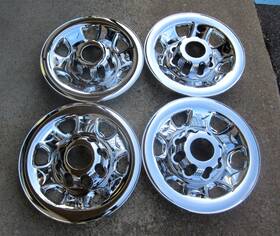 Imp62x Silverado Sierra 16 Inch Set Of Four 4 Chrome Skins 2007-2010 2500 Pickup 6 Spoke Wheels