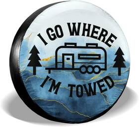 27.5-29.5in Siski Yn22 15 Inch Fits For Tire Diameter 70-75cm/27.5-29.5in Happy Camper I Go Where