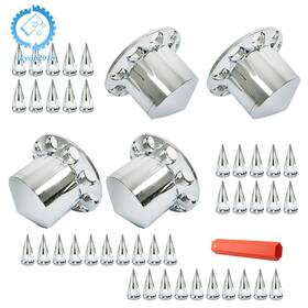 Su898188ku Skyup2018 Rear Axle Wheel Cover 33mm Spike Screw-on Lug Nut For Semi Truck Chrome
