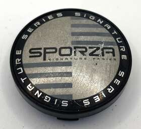 Lh140602k60 Sporza Cap-619 Black / Silver Wheel Center Cap