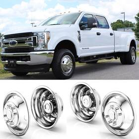 S-708a Startership Set Of 4 For 2005-25 Ford F350 17 Inch 8 Lug Dually Wheel Simulators Stainless Steel