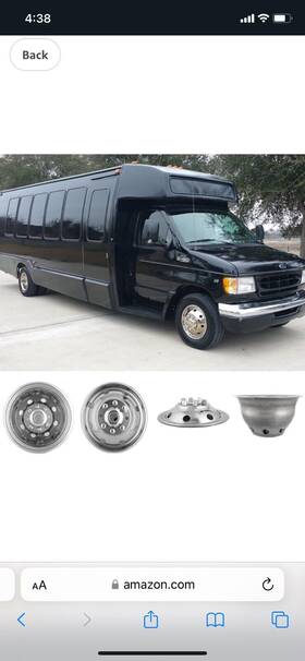 Startship 1974-2000 3500 16 Inch Dually Stainless Wheel Simulators Bolt On Hub Caps For 1974-1998 Ford F-350