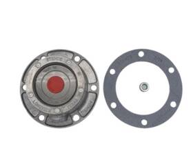 4346 Stemco 619567172558 343 6 Hole Aluminum Hub Cap With Pipe Plug For Heavy Duty Trucks