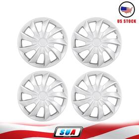 Sua177405cars Sua4cars Set 4 Fits All Makes Models 17 Inch Trim Silver Hub Caps Wheel Cover Kit Sliver
