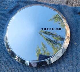 30417 Superior Center Cap 1 Chrome P#30417 For Wheels 1994 And Earlier Inch Clips Good