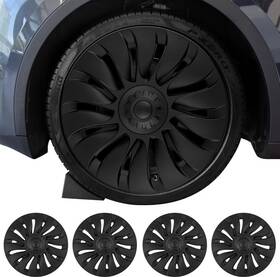 Tg001 Sweetglow Tesla Model Y 2021-2024 Wheel Covers 19 Inch Abs Hubcaps With Rim Protectors New