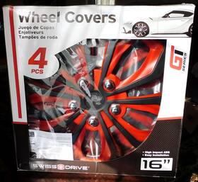508138r Swiss Drive Set Of 4 Wheel Covers 16 Inch Gi Series Hubcaps Hi Impact Easy Install
