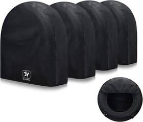 04269 Syeral Tire Covers Set Of 4 Upgraded 5 Layer Nonwoven Rv L 30-32 Black