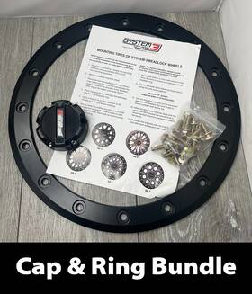 018-th15-01-fb System 3 Off-road C951-3-fb Bundle Center Cap And Beadlock Ring