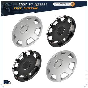 178742-szt Sztautopartstore 4x 13 Inch Wheel Cover Hub Caps Universal Silver Fits R13 Tire And Steel Rim