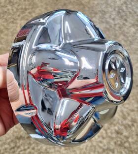 Tac545 Trailer Center Cap Hubcap Hub Cover 5 Lug Plastic Chrome