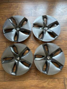 1044231-00-c Tesla 2017-2023 Model 3 - 18 Inch Aero Hubcaps/wheel Covers Set Of 4