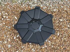 1250232-00-b Tesla 2024-2025 Cybertruck Aero Wheel Cover Hubcap Oem Black Scuffs