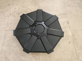 1250232-00-d Tesla 1250232-00-e Cybertruck Foundation Series Aero Wheel Covers Hubcap 20 Inch