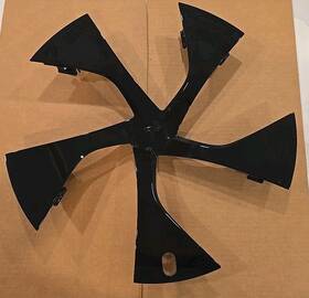 1420231-00-a Tesla Factory Model S Oem 19 Inch Wheel Cover Hub Cap Spinner Black