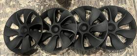 My-wc07 Tesla Model Y Wheel Covers Hub Caps 19 In - 7 Spokes Matte Black Hole/scratch