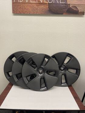 Tl000420304 Tesla Model 3 Wheel Cover Aero Hubcap Oem 18 Inch 2017-2022