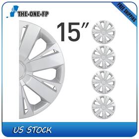 The175539one The-one-fp Set Of 4 15 Inch Wheel Cover Replacement Hub Caps Universal Rim Pp