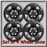 Toy68bk Set Of Black Wheel Skins Hubcaps Toyota Tacoma Covers