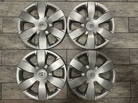 52602-06020 Toyota 4 Camry Corolla Matrix Sienna 16 Inch Hubcaps Wheel Covers Oem Curb Damage