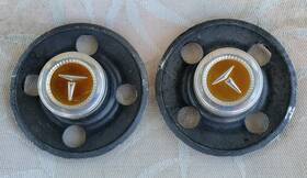 69161 Toyota #69161 Corolla Center Caps 2 Great Used Oem For 1982-1987 13 Inch Steel Wheels