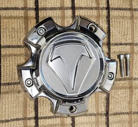 S1105-10 Toyota 727s01 Tundra T-force Alloy Wheel Chrome Center Cap With Screws Silver
