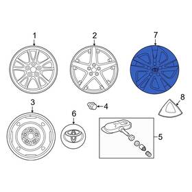 4260247181 Toyota Oe For Prius 2016-2018 Wheel Cover