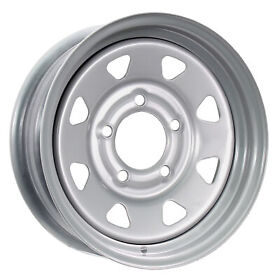 59057 Trailer Wheel Rim 14x5.5 J 5-4.5 Silver Spoke 2200 Lb. 3.19 Center Bore 75psi