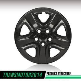 Tra970429 Transmotor2014 1 Pc Fit For 2006-2012 Toyota Rav4 5-spoke 17 Inch Wheel Black Skin Hub Cap Covers
