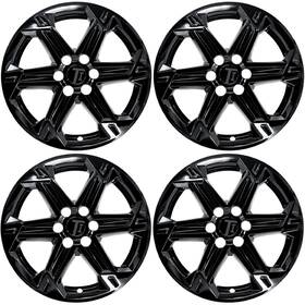 Trim Illusion 810101558467 8pc 18 Inch Gloss Black Snap-on Wheel Skins Hubcap Covers For 23-26 Chevy Blazer