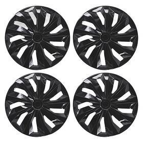 Wc101-15blk Trim Illusion 15 Inch Gloss Black Wheel Cover Set