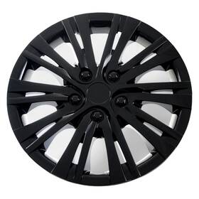 Wc115-16blk Trim Illusion 16 Inch Gloss Black Wheel Cover Set