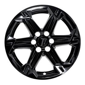 Wsk711-18blk Trim Illusion Chrome Delete Black Wheel Skin Set For 2023-2025 Chevy Blazer Lt