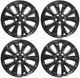Wsk715-20blk Trim Illusion Chrome Delete Black Wheel Skins For 2020- 2024 Ford Explorer Xlt/limited