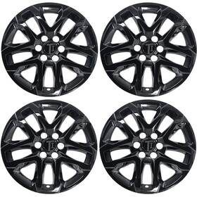 Wsk755-18blk Trim Illusion Chrome Delete Gloss Black 18 Inch Wheel Skins Cover For 2018-2023 Chevrolet Traverse