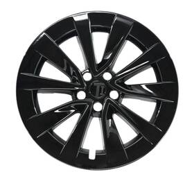 Wsk821-19blk Trim Illusion Chrome Delete Gloss Black Wheel Skin Set For 2017-2023 Tesla 3