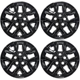 Wsk852-17blk Trim Illusion 4pc 17 Inch Gloss Black Snap-on Wheel Skins For 24-26 Jeep Wrangler And Gladiator