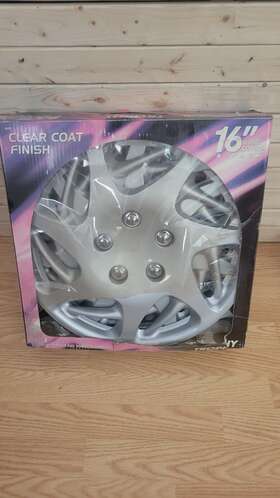 Trophy 077341969013 16 Inch Premium Car Silver Wheel/rim Hub Caps Covers - Set Of 4